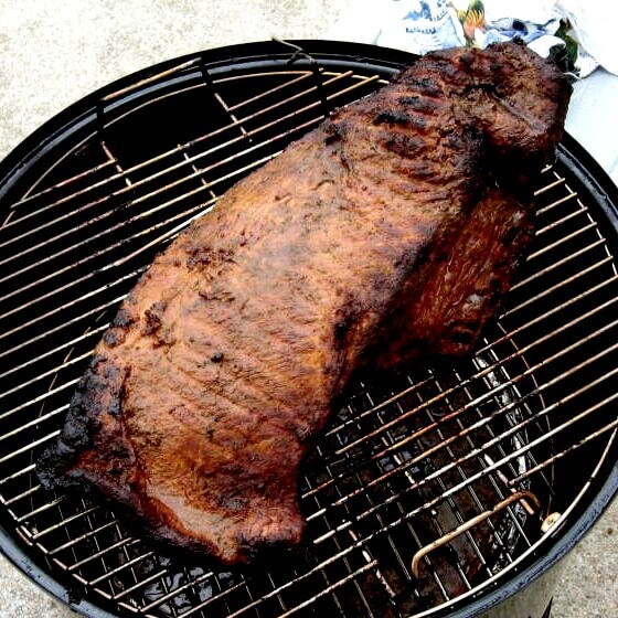 A Texas Smoked Brisket Seasoned With Texas Rub Smoked 