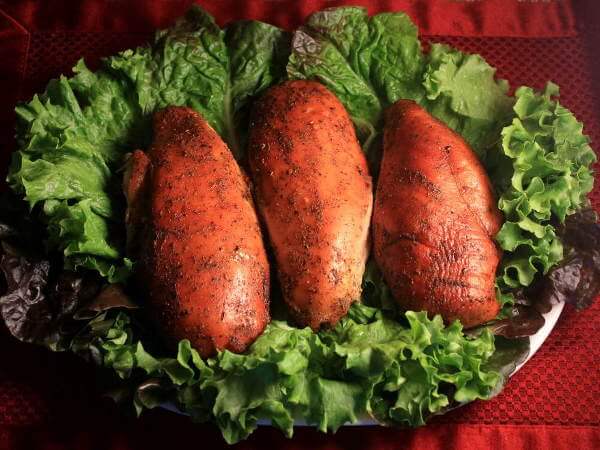 Smoked BBQ Chicken Breasts, Meat Thermometer, Hygrometer